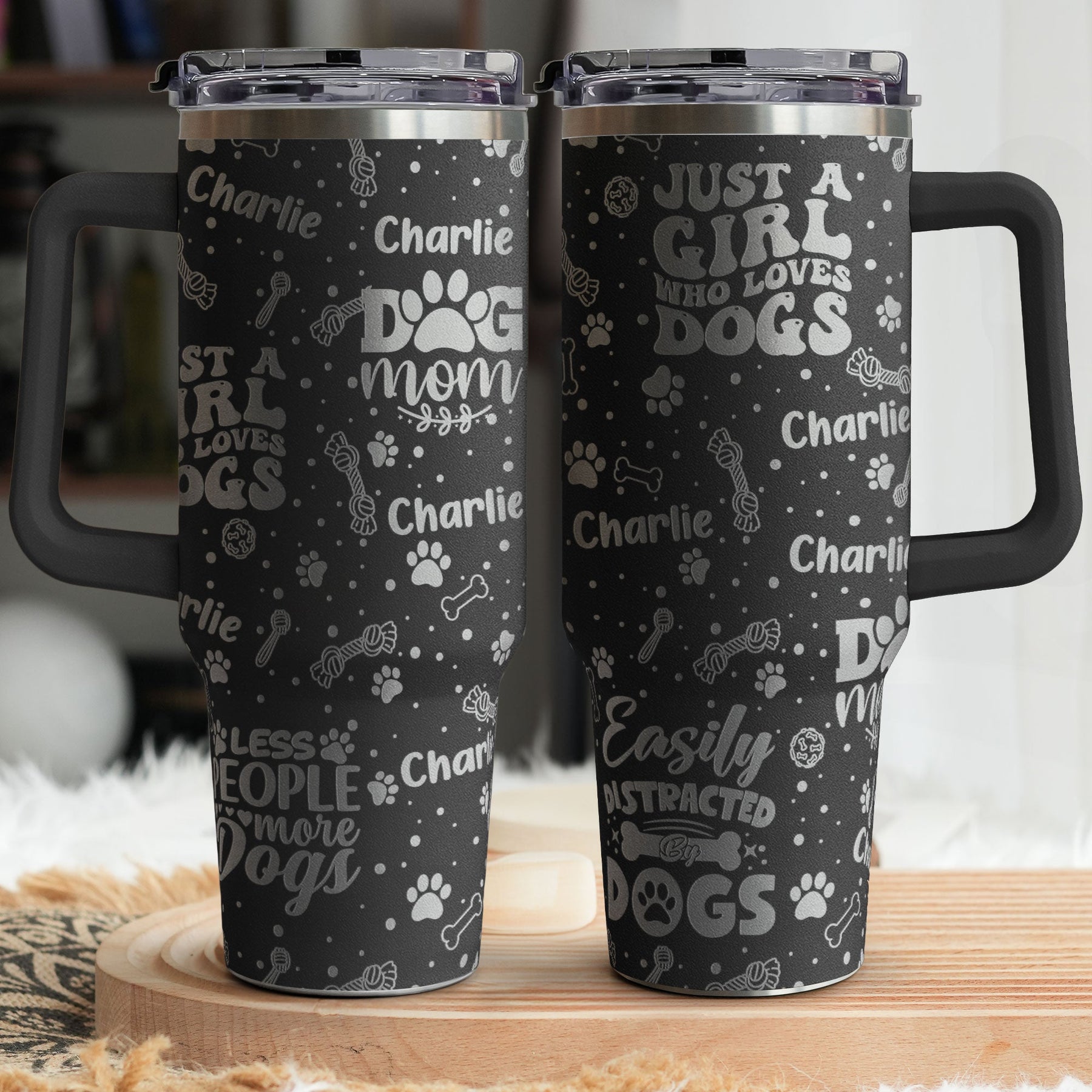 Unbreakable Bond Of A Girl & Her Dogs - Personalized 40oz Tumbler
