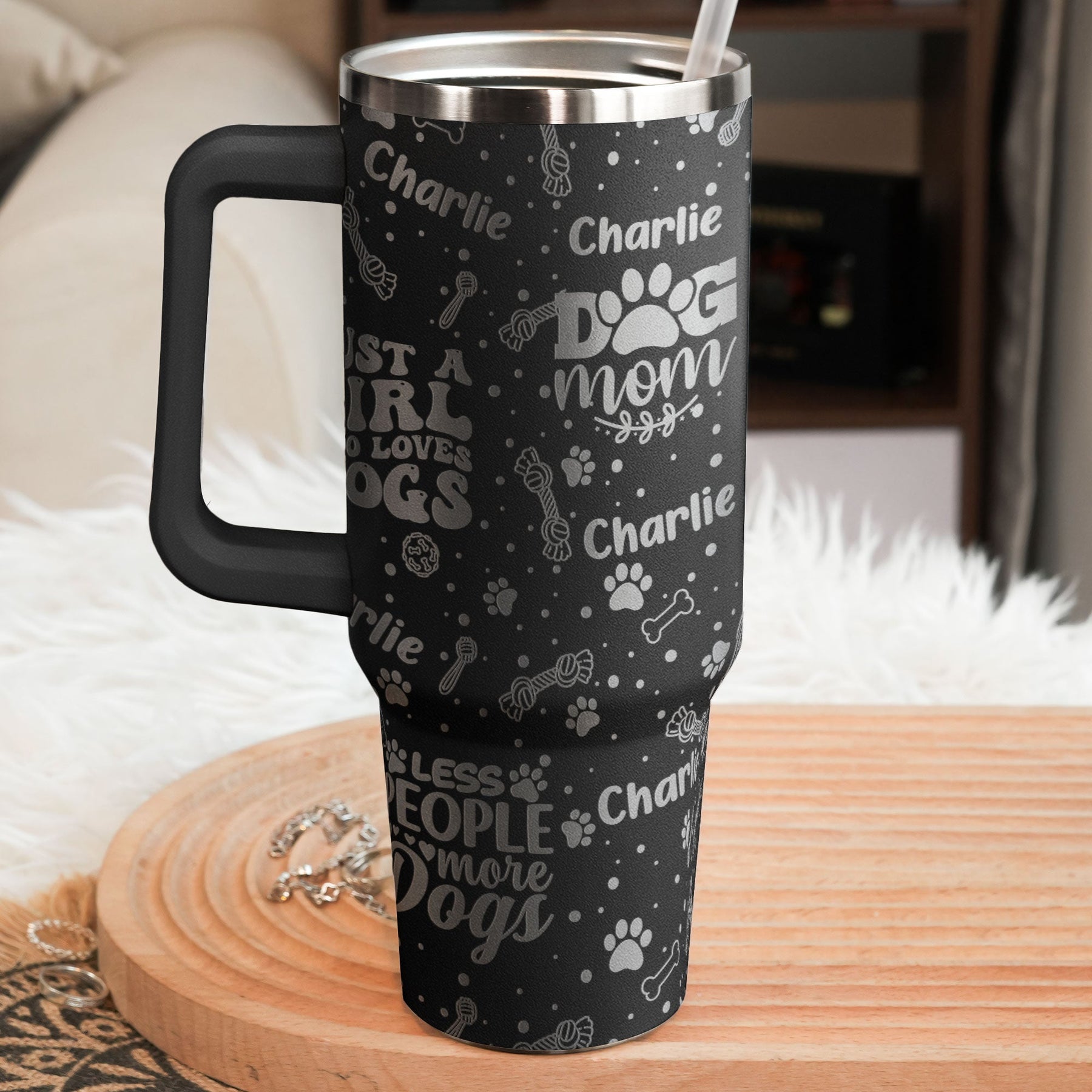 Unbreakable Bond Of A Girl & Her Dogs - Personalized 40oz Tumbler