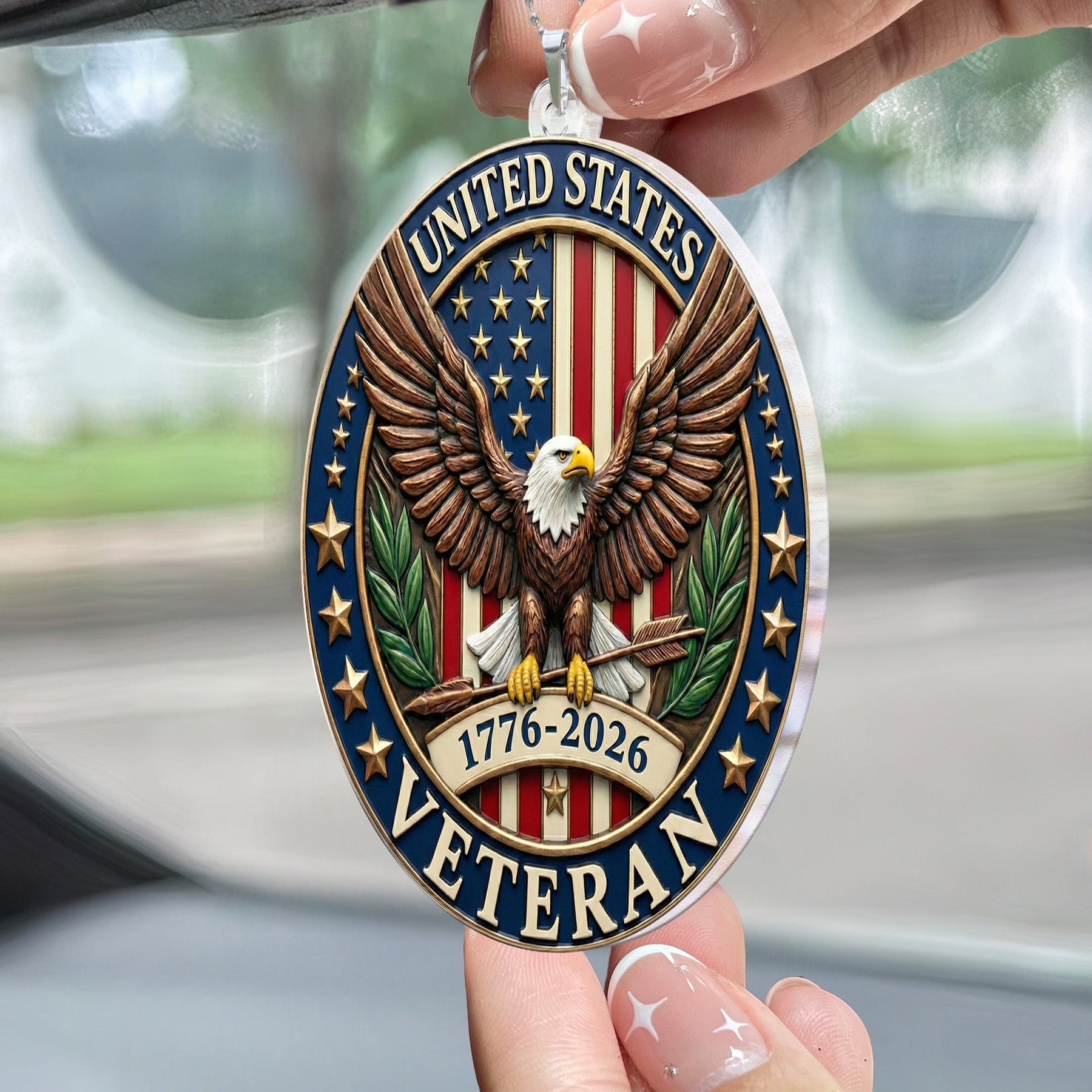 USA 250th Anniversary - Personalized Rear View Mirror Accessory