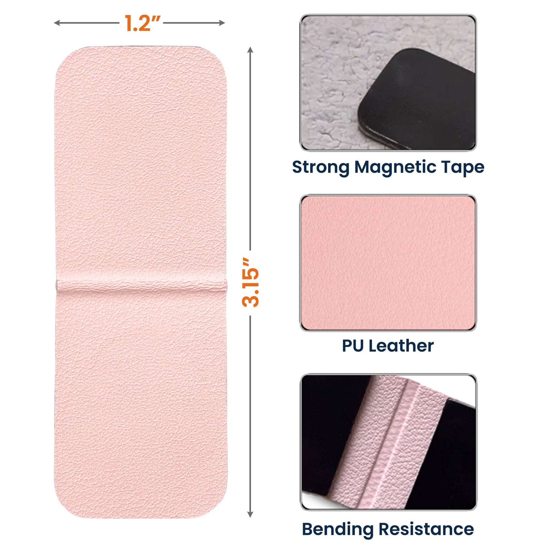 Vintage Monogram - Personalized Leather Magnetic Bookmark