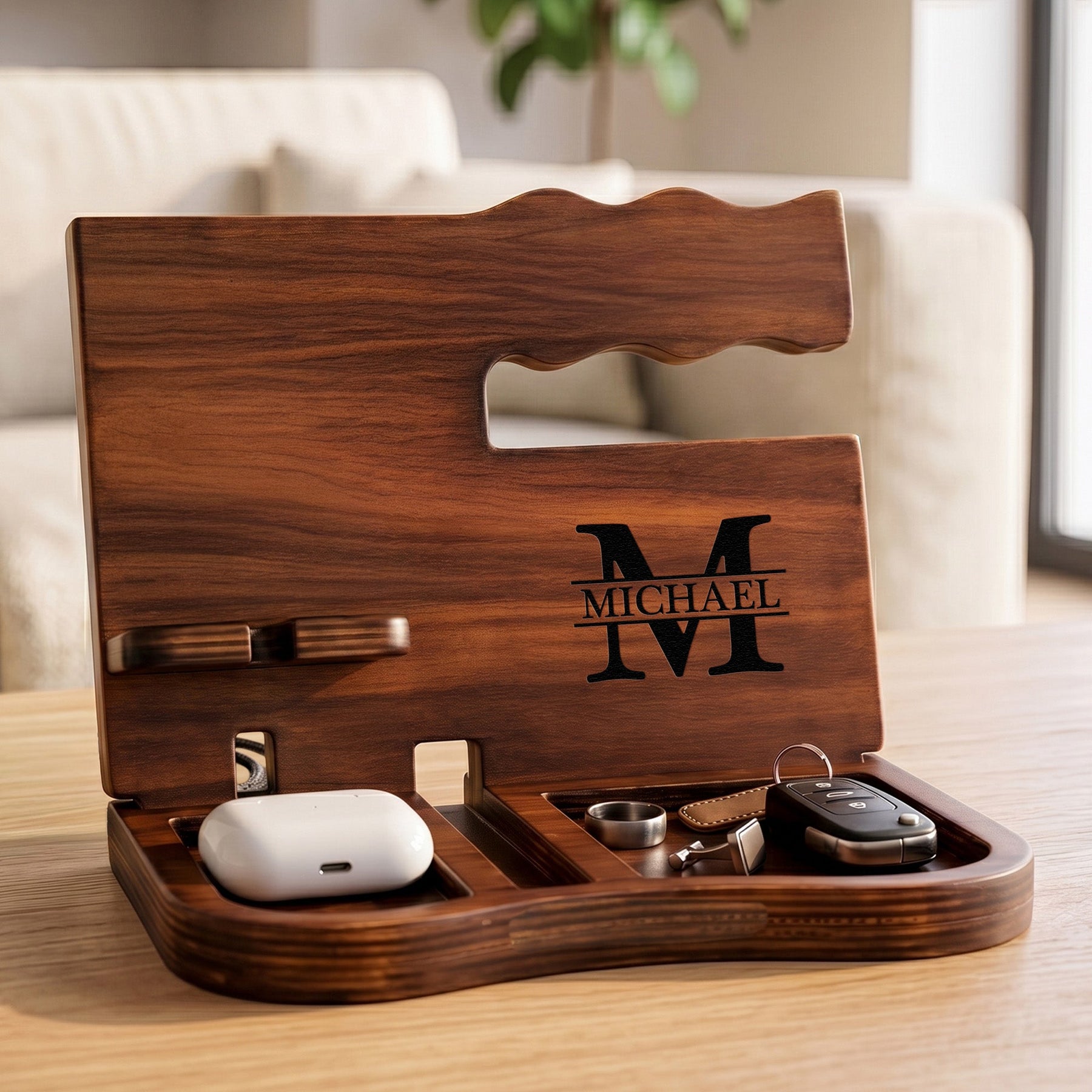 Vintage Monogram - Personalized Desk Organizer