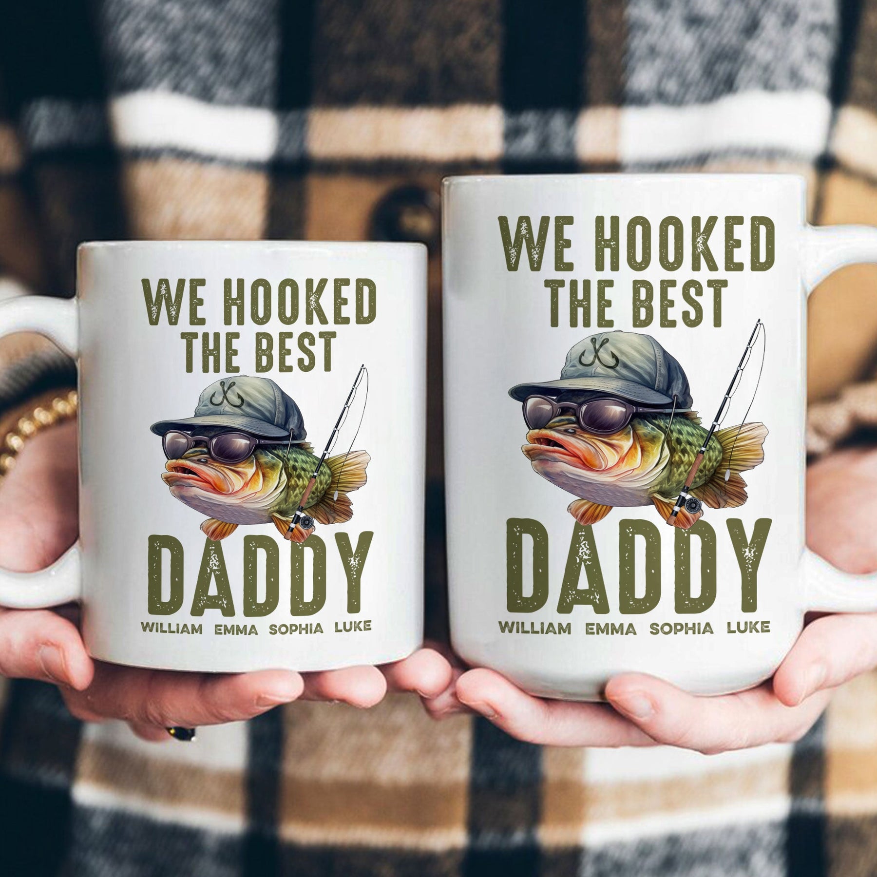 We Hooked The Best Dad, Grandpa - Custom Father's Day Gift Set