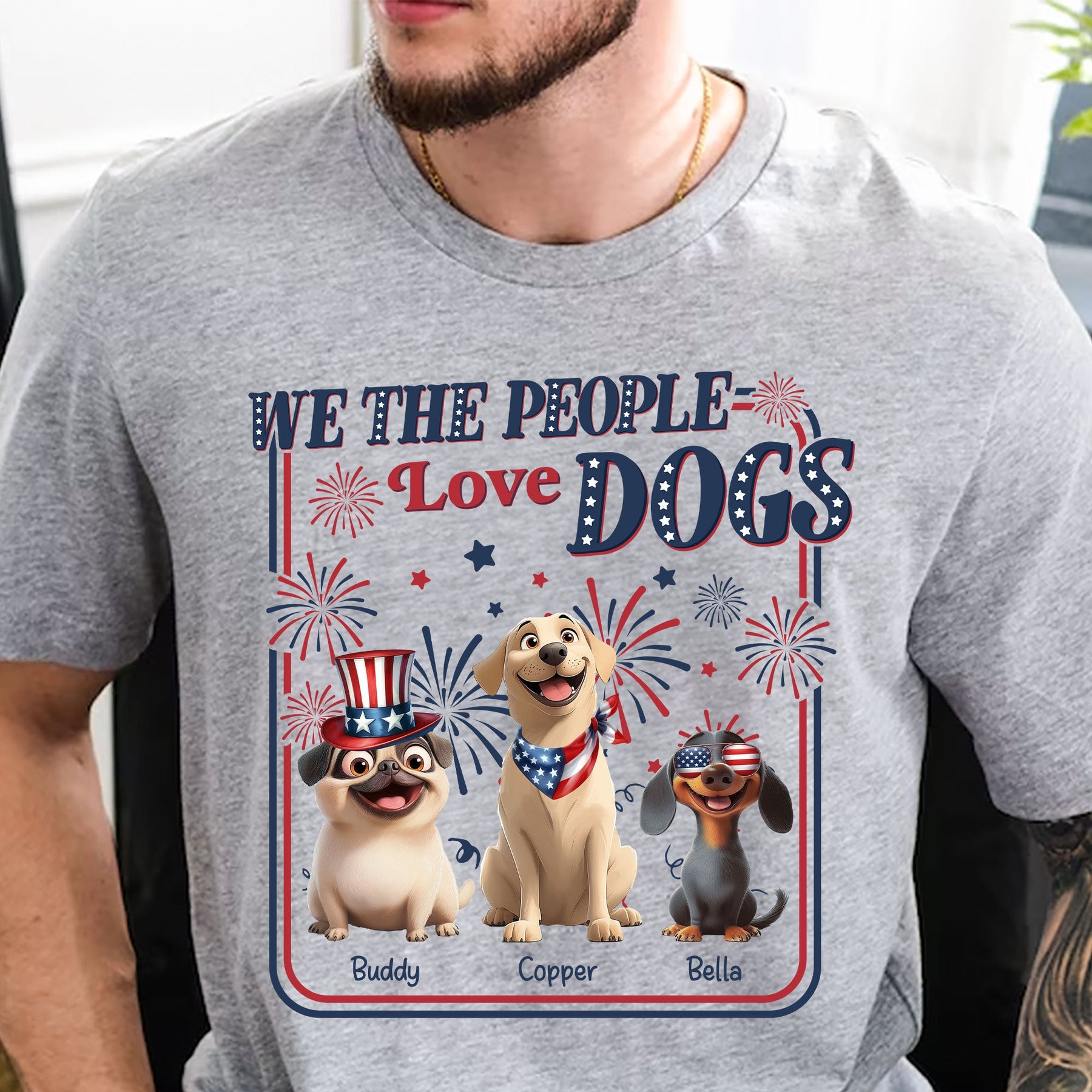 We The People Love Dogs - Personalized Shirt