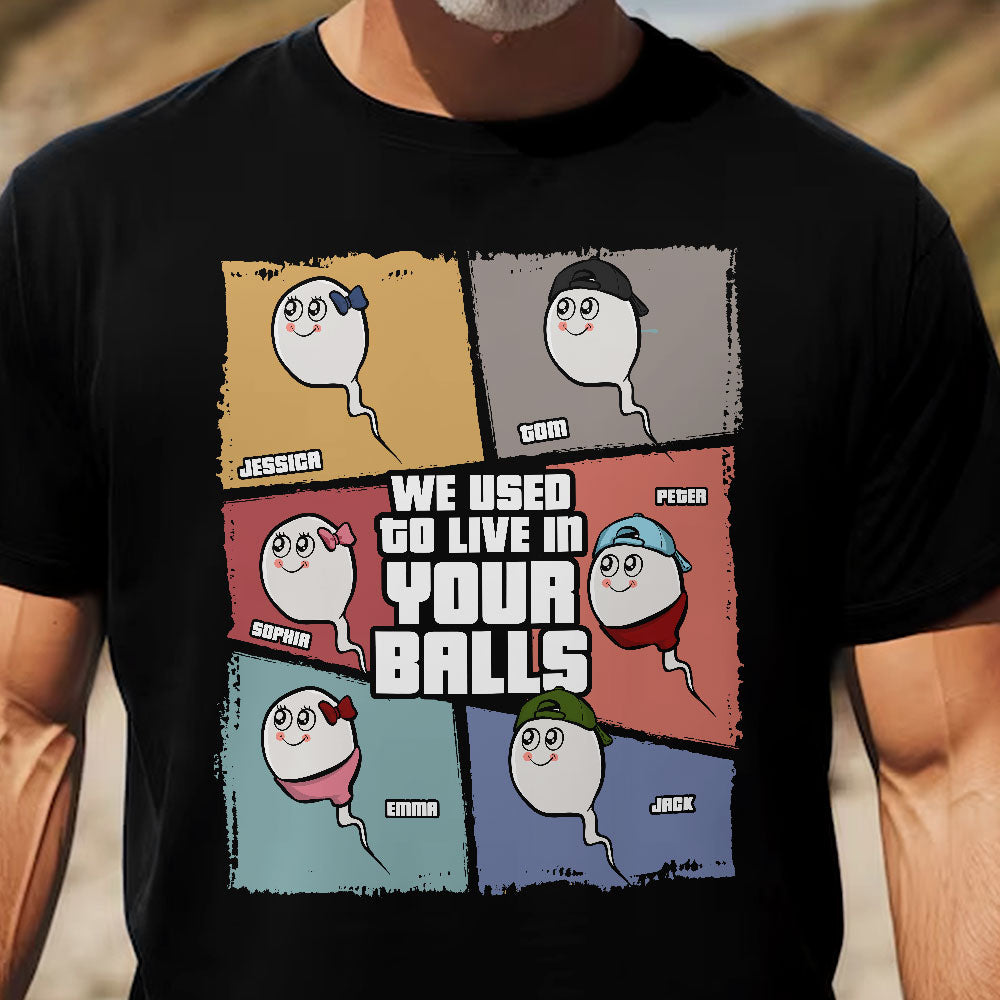 We Used To Live In Your Balls - Personalized Shirt