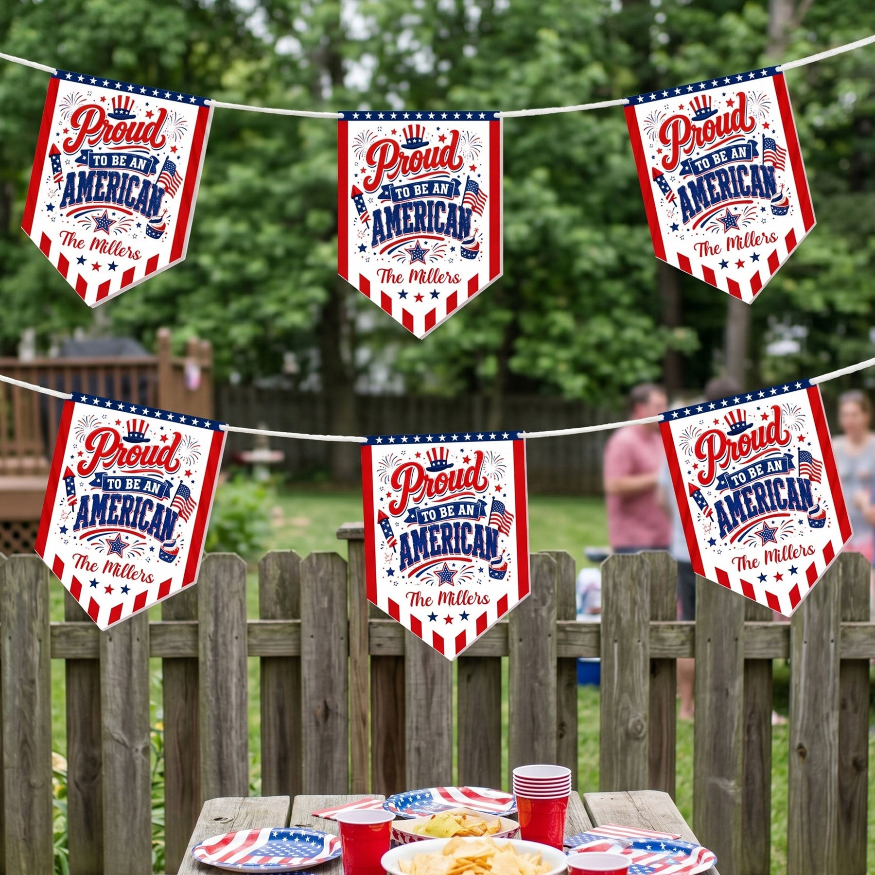 We The People Like To Party 250 Years Of Freedom USA - Personalized Garland Banner