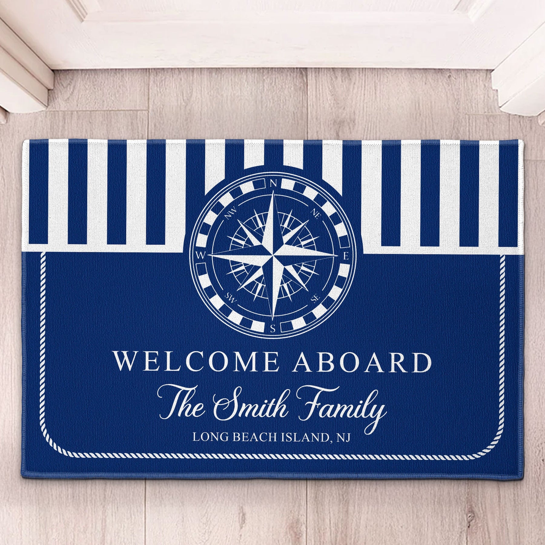 Welcome Aboard - Personalized Doormat