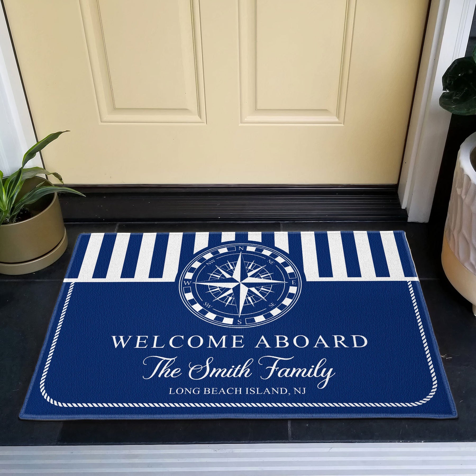 Welcome Aboard - Personalized Doormat