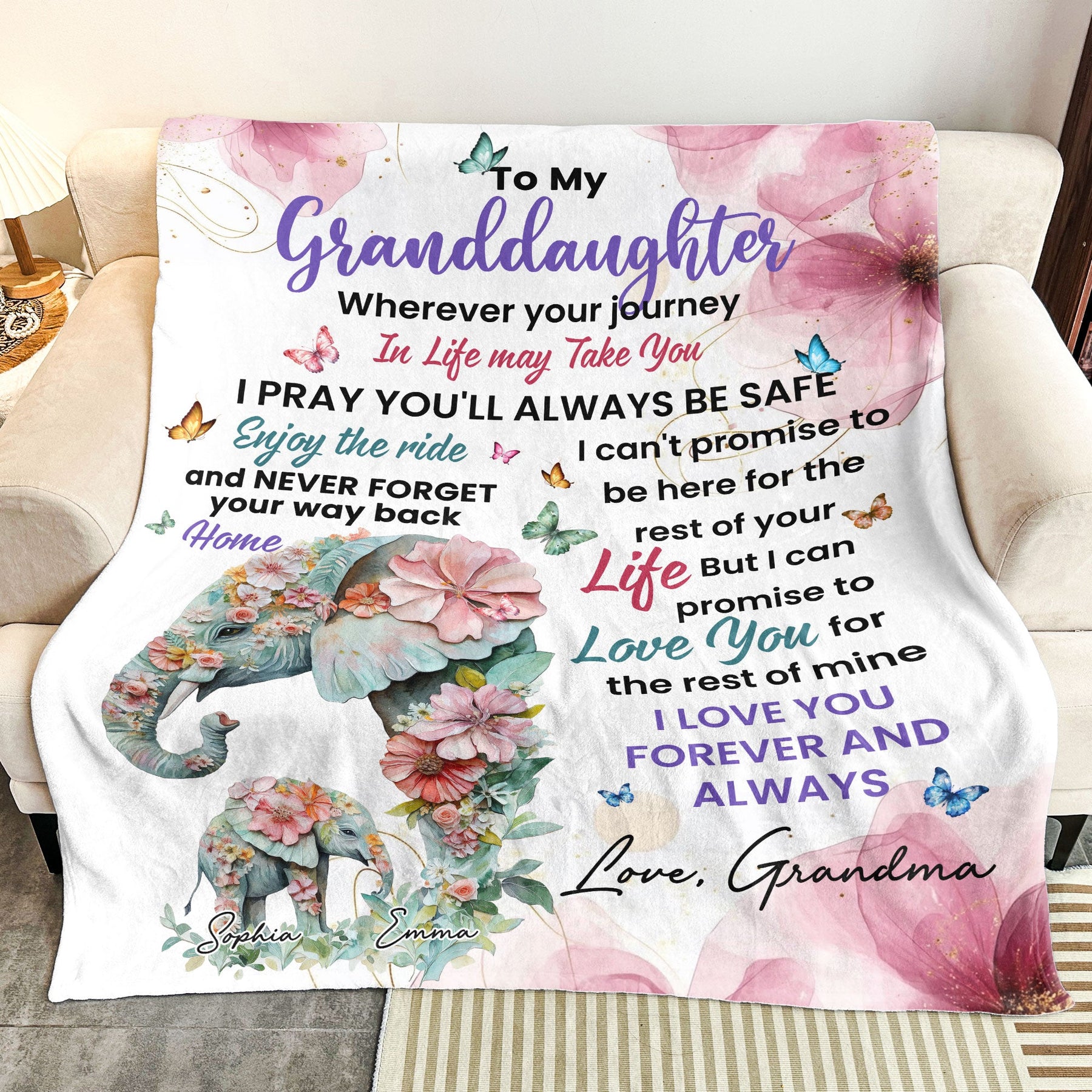 Wherever Your Journey In Life May Take You - Personalized Blanket