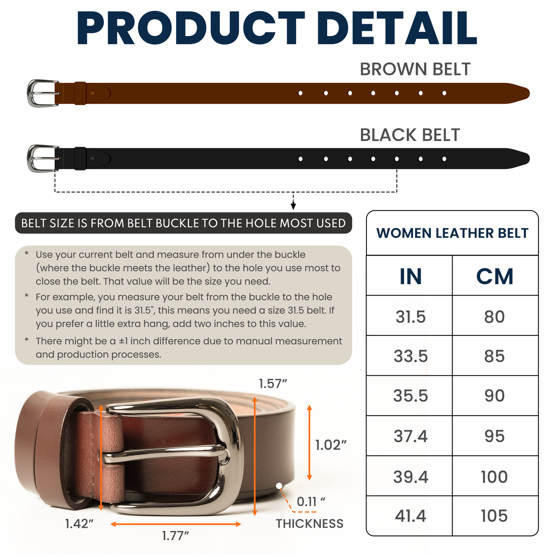 I Can't Stop Thinkin' About Doin You Doggy - Personalized Women Leather Belt
