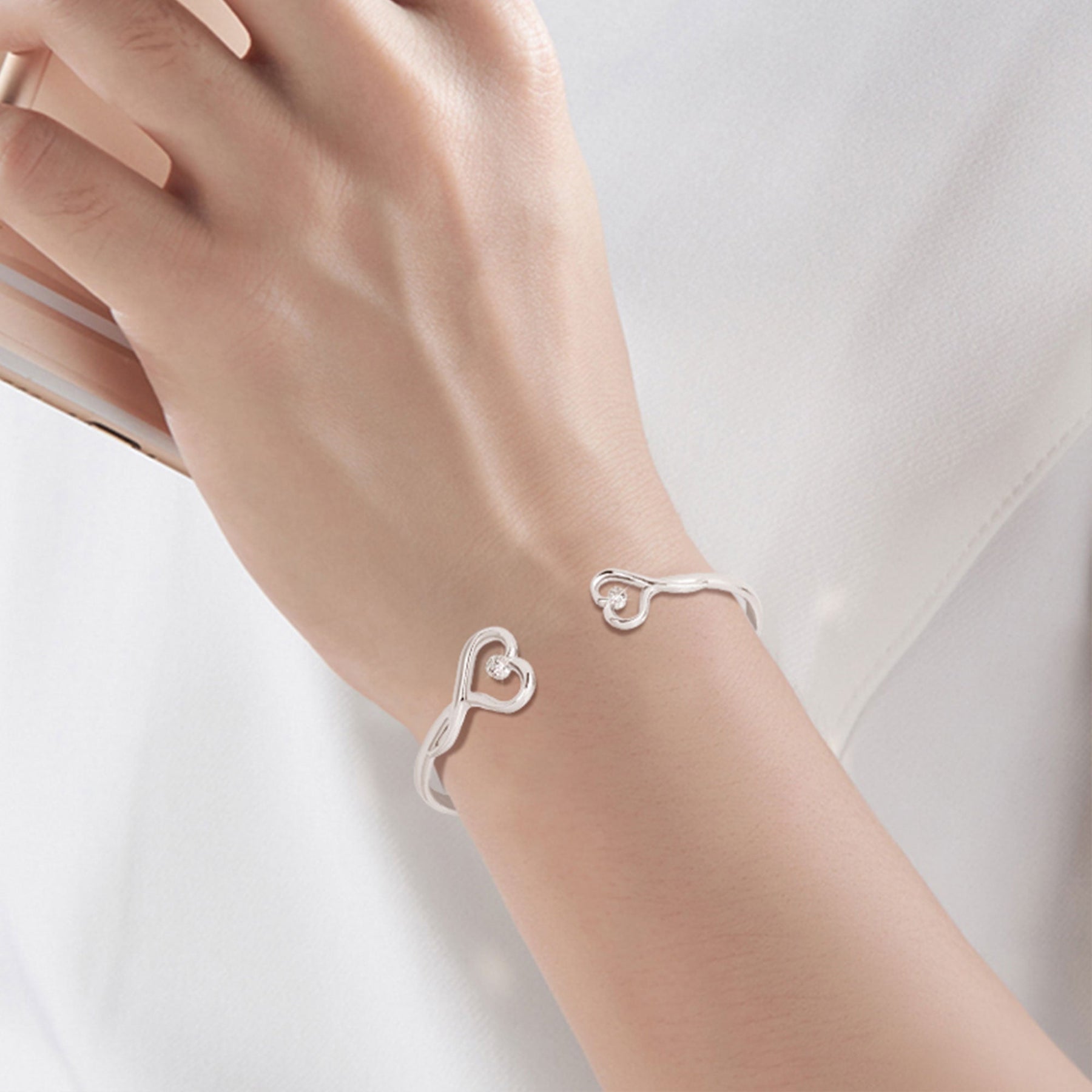 You Are Loved You Are Valued You Are Beautiful - Personalized Heart Bracelet