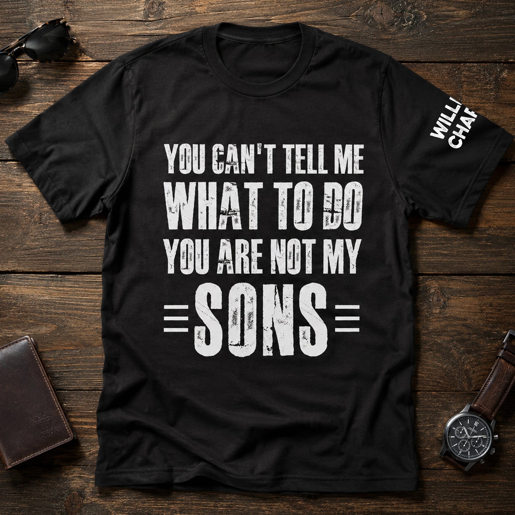 You Can't Tell Me What To Do You Are Not My Grandkids Ver 1 - Names On Sleeve - Personalized Shirt
