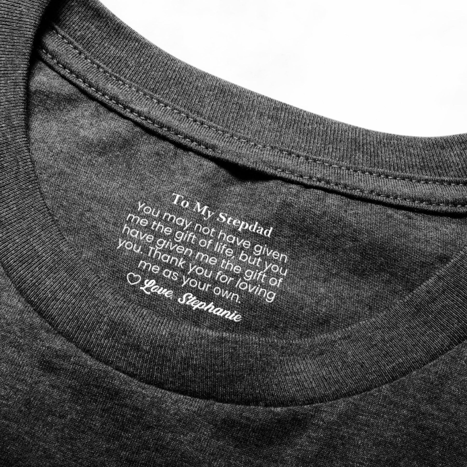 You Have Given Me The Gift Of You - Hidden Message Gift For Bonus Parents, Stepdad, Stepmom - Personalized Shirt