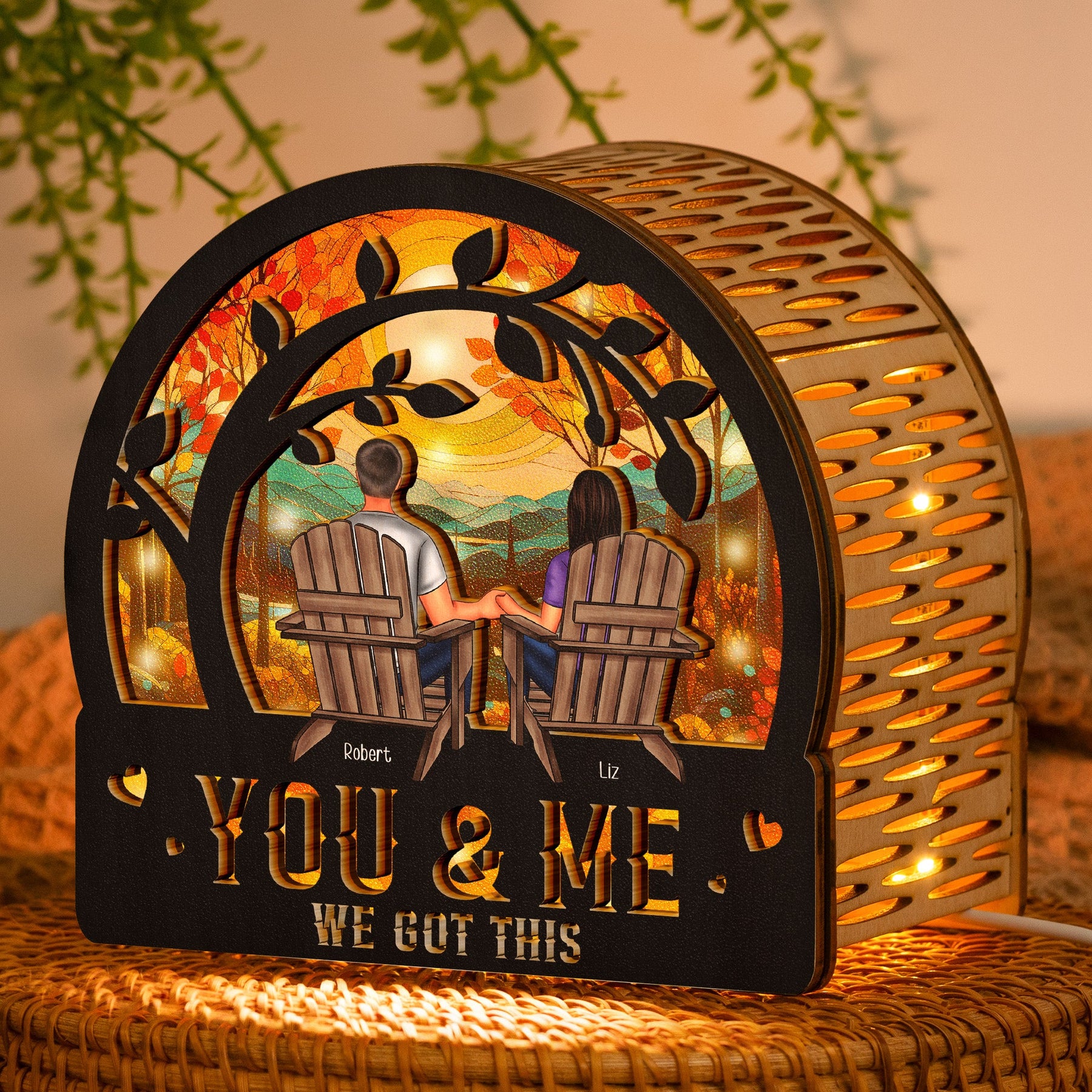 You & Me We Got This - Personalized Lantern Night Light