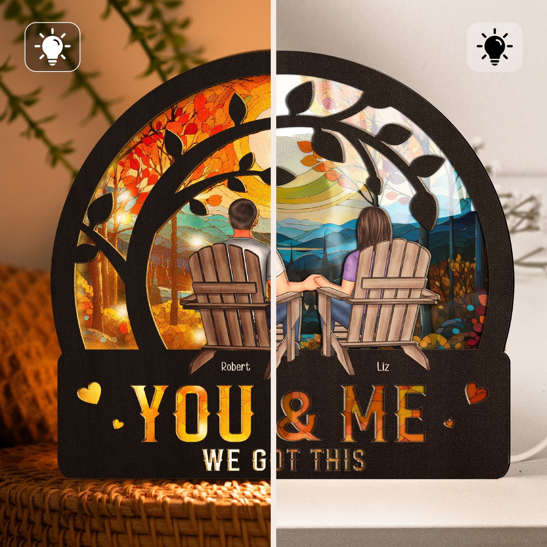 You & Me We Got This - Personalized Lantern Night Light