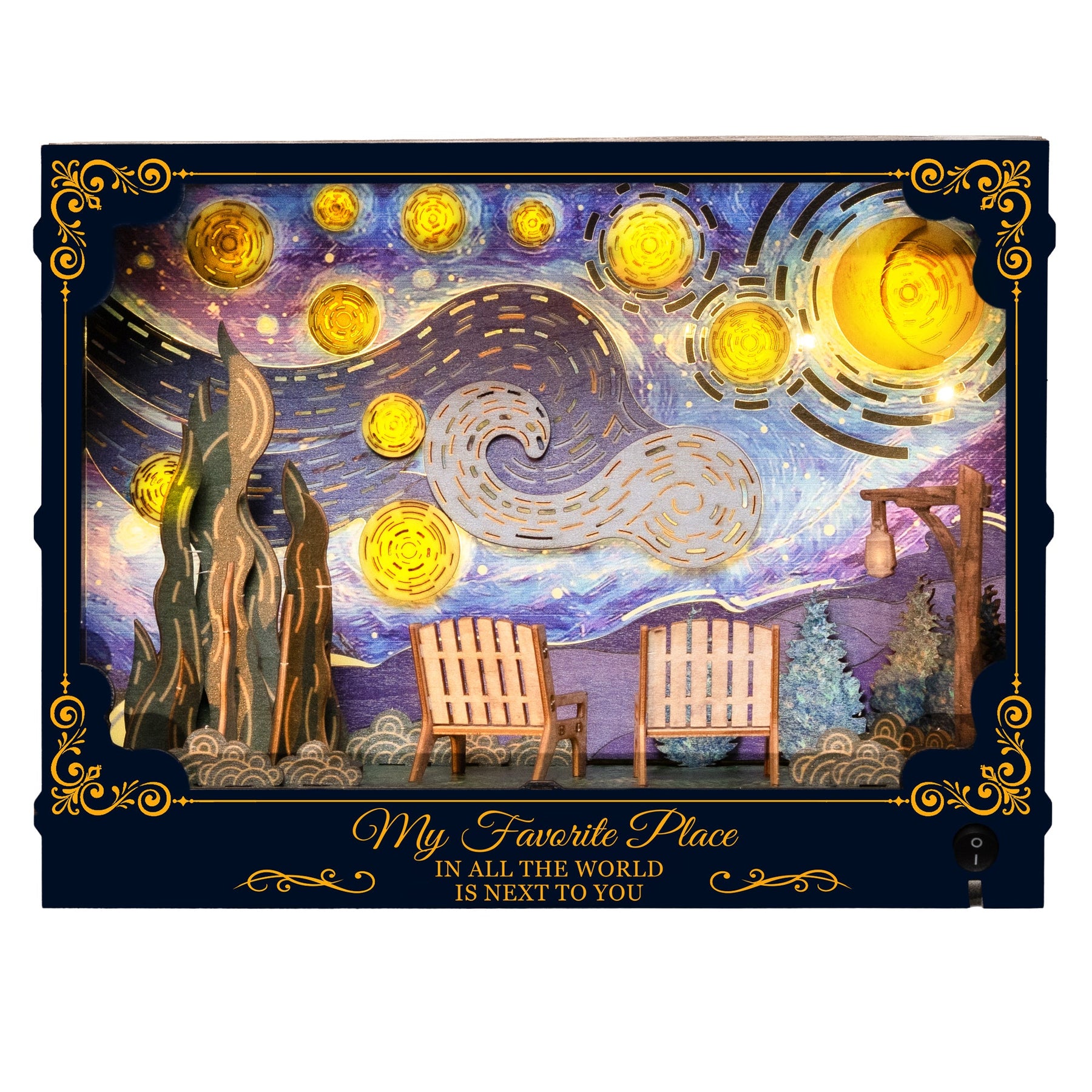 You & Me We Got This - Starry Night Theme - Personalized DIY Book Nook Kit