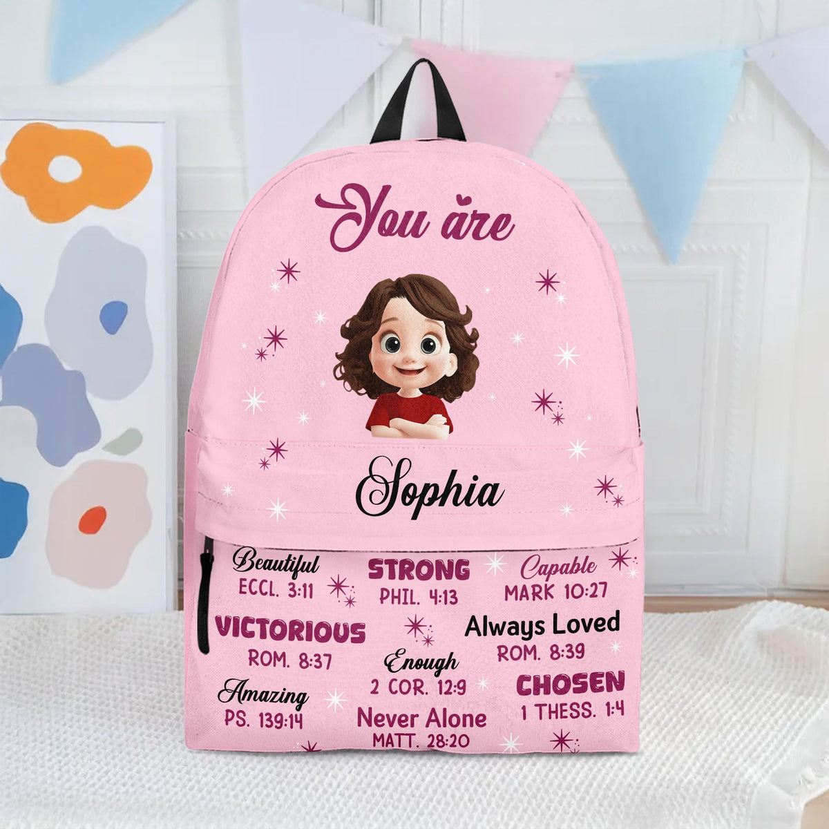 You Are Bible Verses - Personalized Backpack