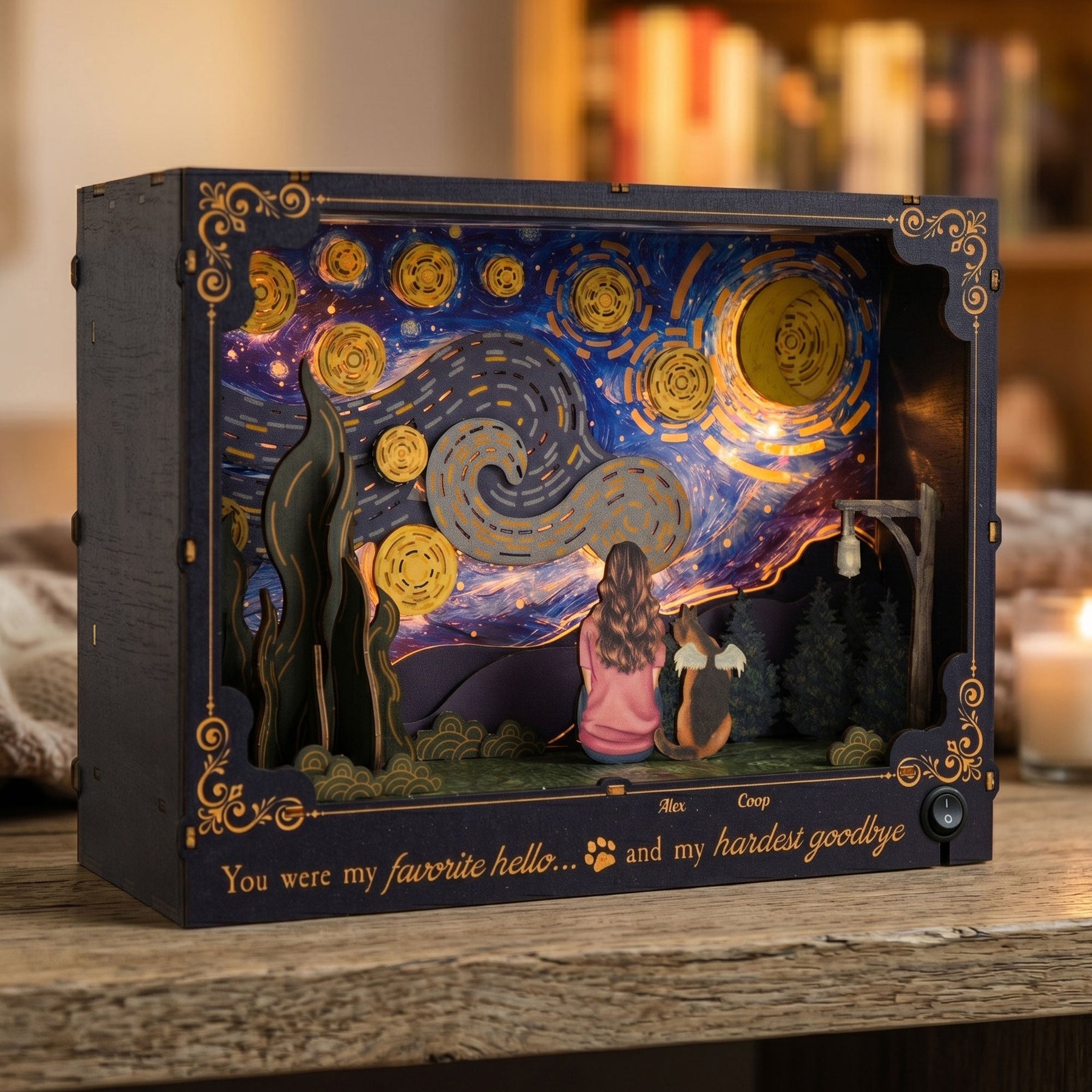 You Were My Favorite Hello And My Hardest Goodbye - Personalized DIY Book Nook Kit