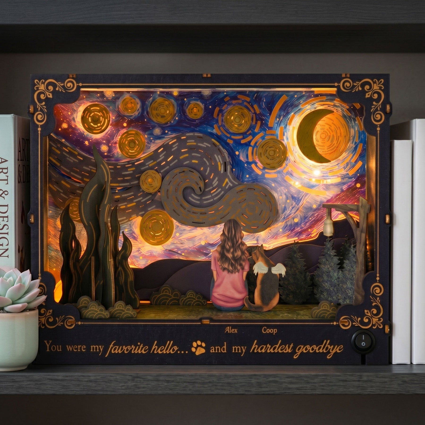 You Were My Favorite Hello And My Hardest Goodbye - Personalized DIY Book Nook Kit