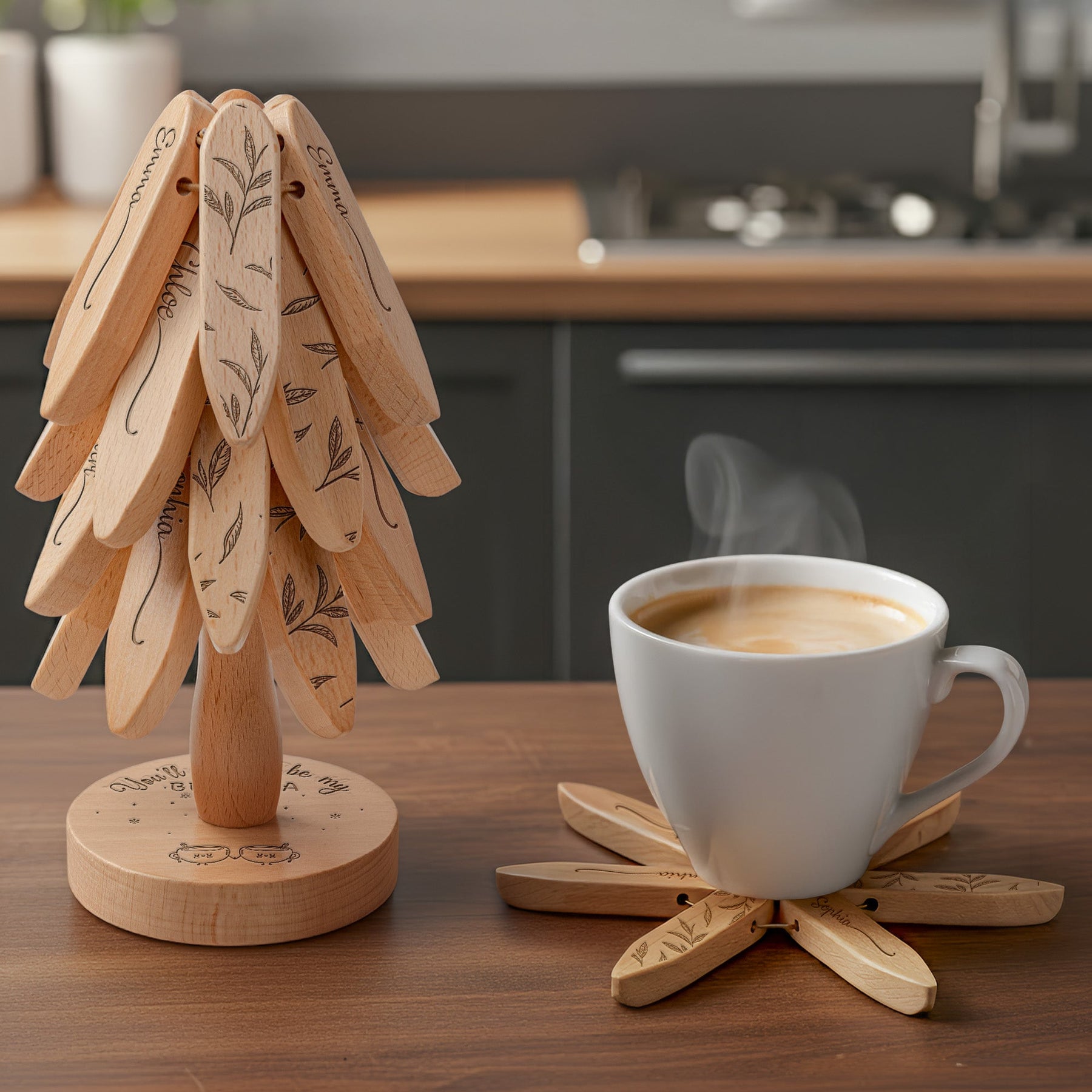 You'll Always Be My Best-Tea - Personalized Trivet Tree