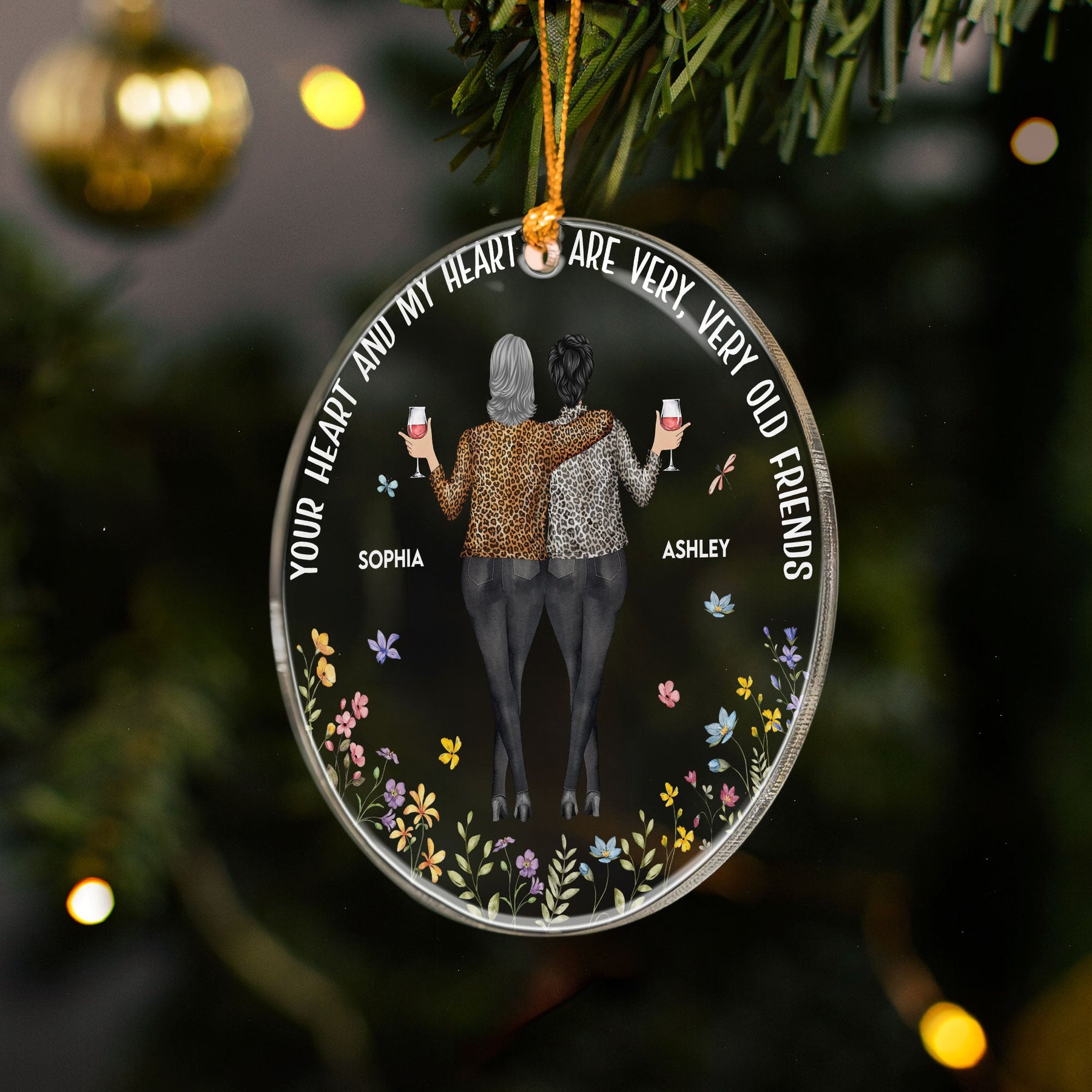Your Heart And My Heart Are Very Old Friends - Personalized Acrylic Ornament