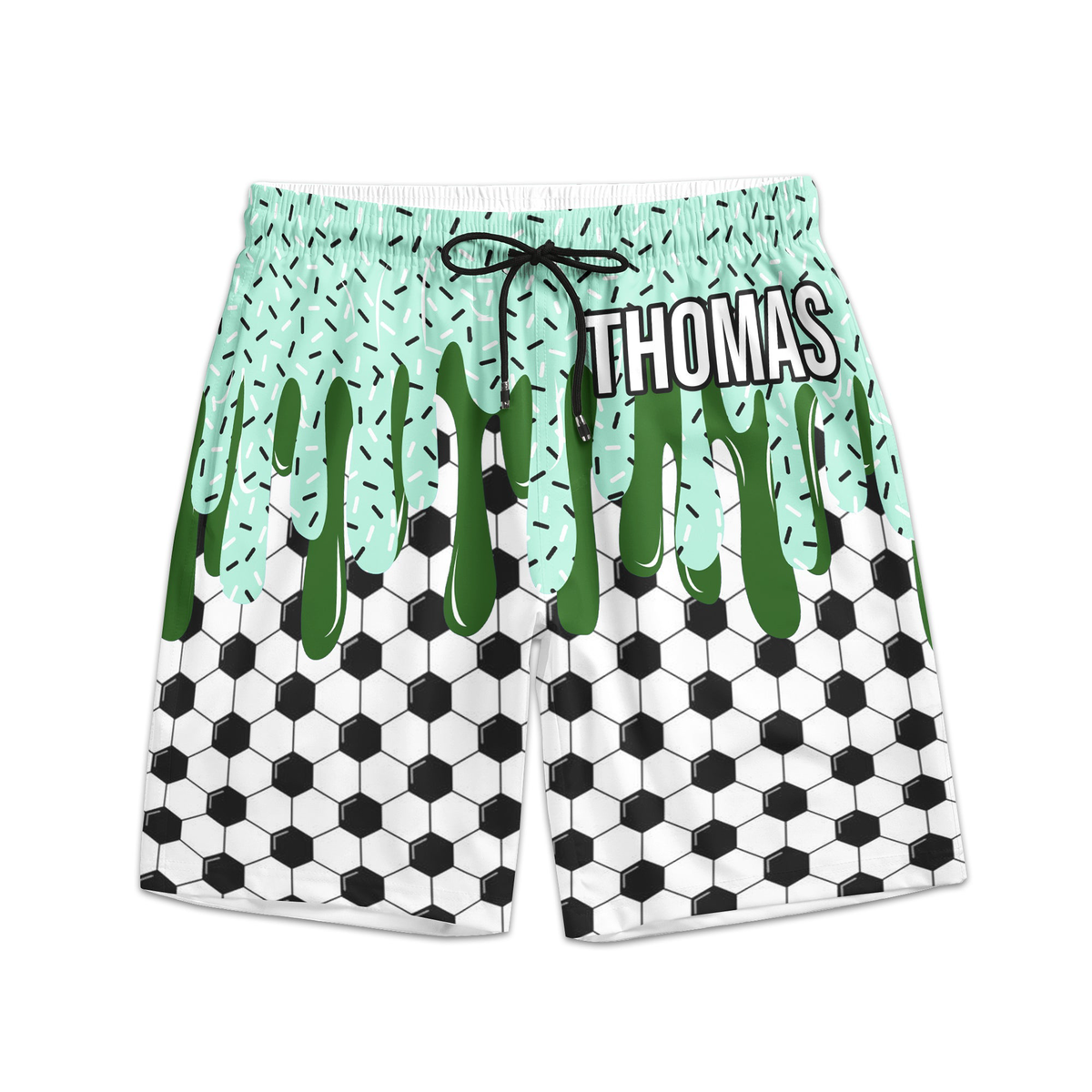 Icecream Drip Design For Baseball, Softball, Soccer, Football, Basketball, Hockey Lover - Personalized Shorts