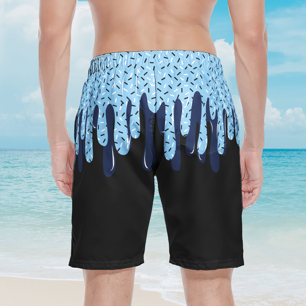 Icecream Drip Design For Baseball, Softball, Soccer, Football, Basketball, Hockey Lover - Personalized Shorts