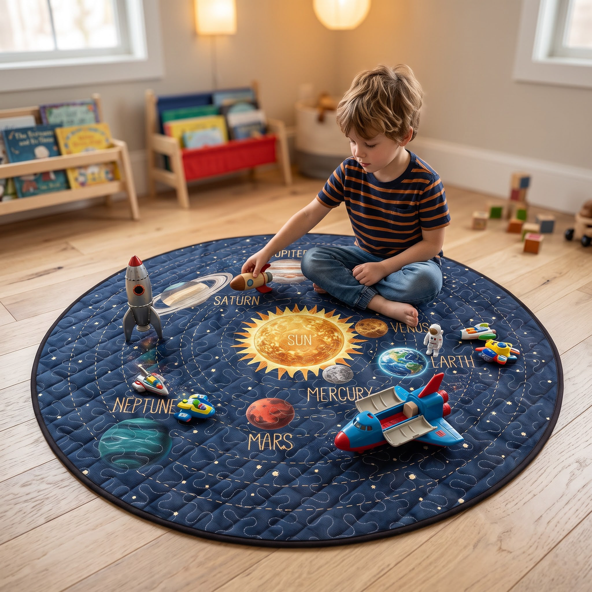 Kids Playroom Decor - Personalized Quilted Mat