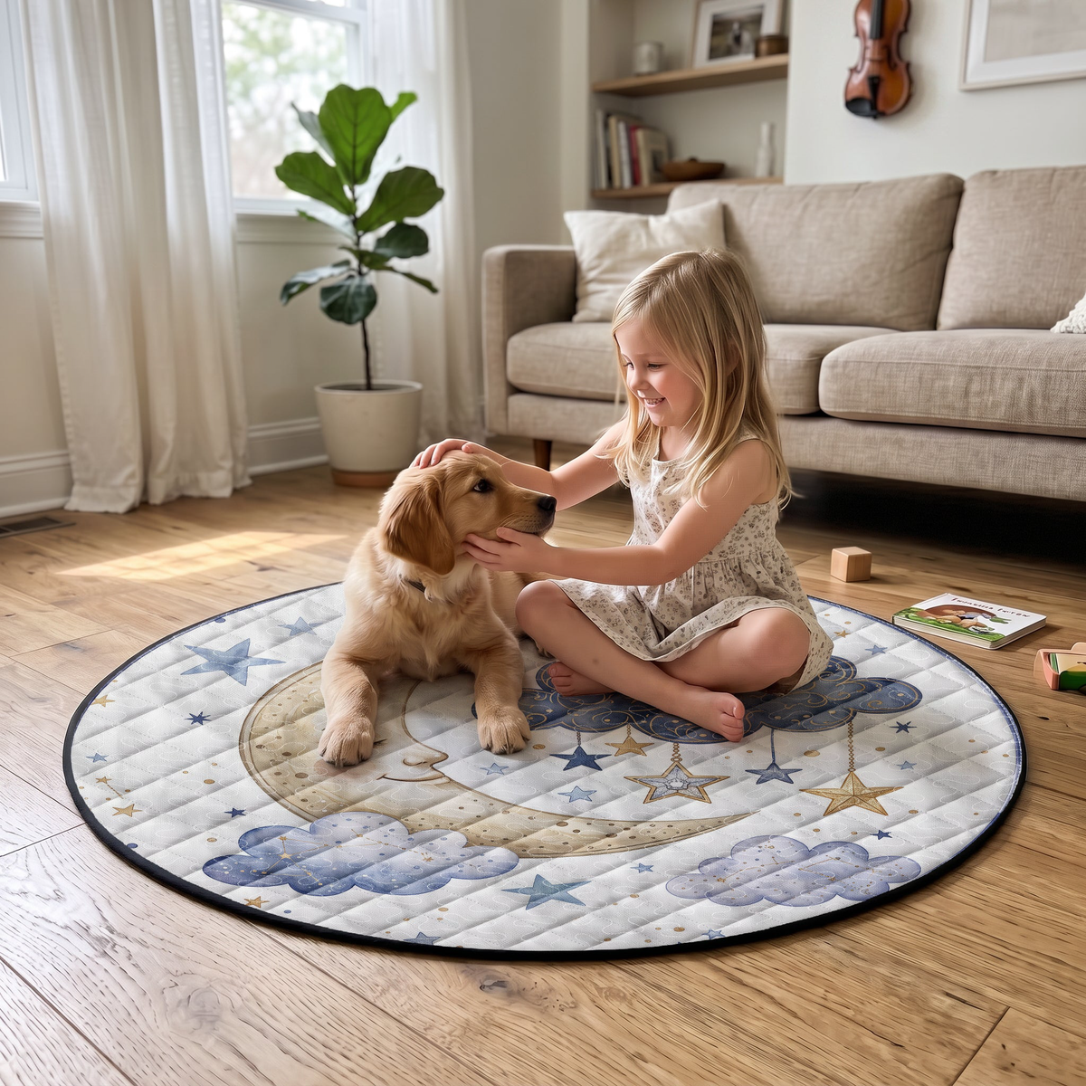 Kids Playroom Decor - Personalized Quilted Mat