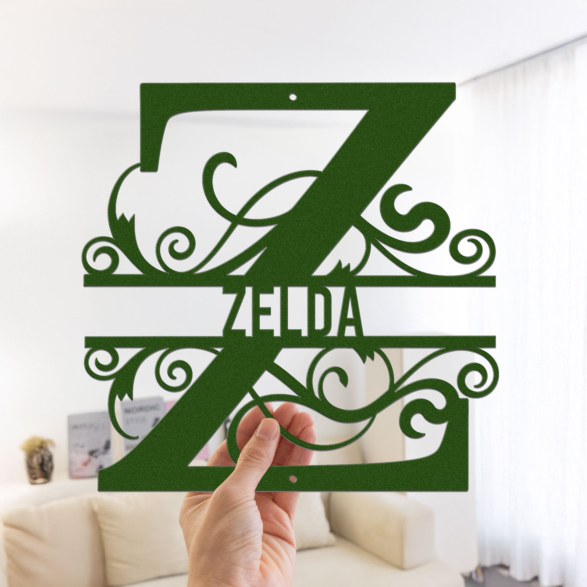Monogram, Custom Name, Family Name - Personalized Metal Sign