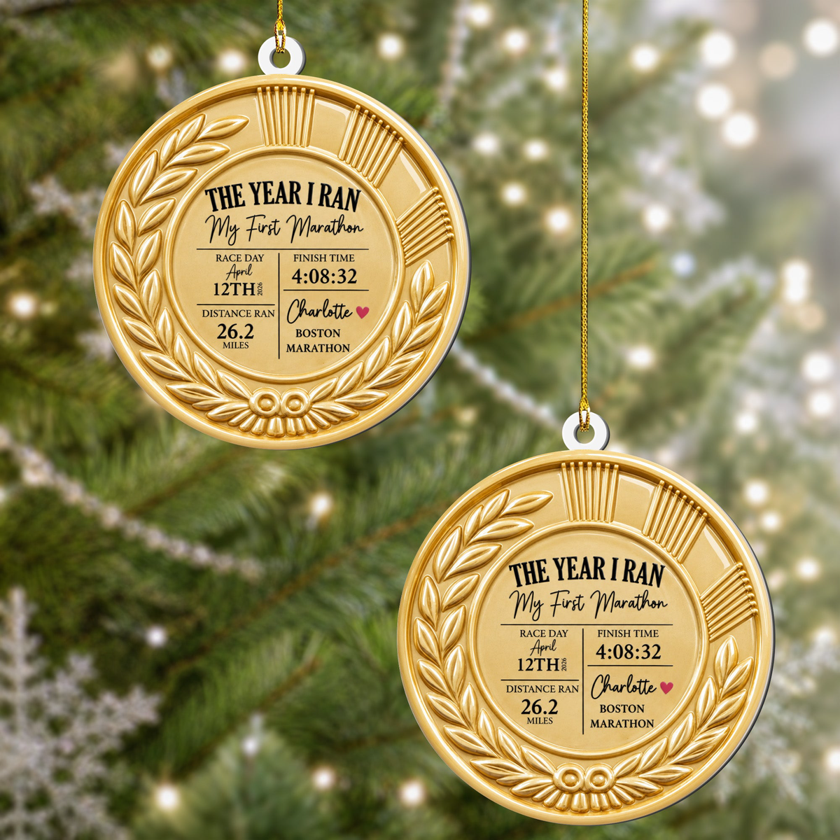 My Running Moment - Personalized Ornament