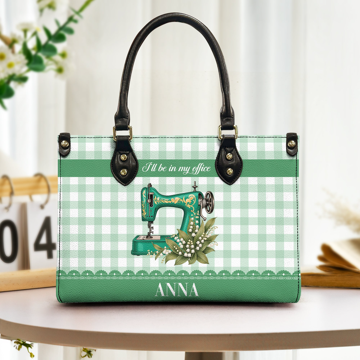 Sewing Is My Therapy Gift For Sewing Lovers, Tailors - Personalized Leather Bag