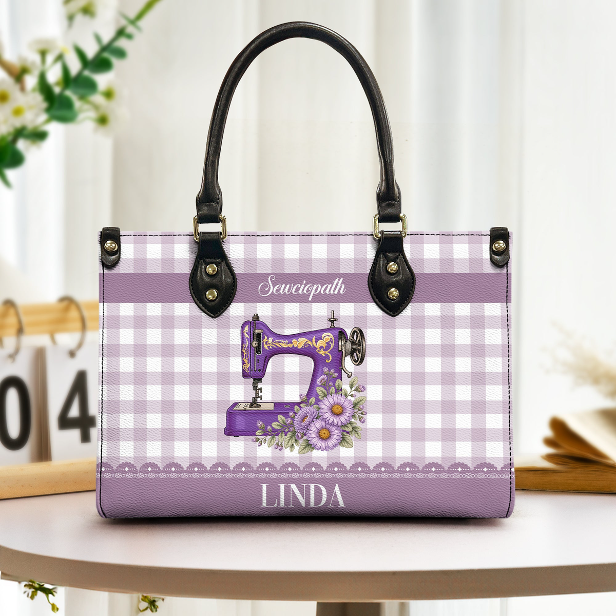 Sewing Is My Therapy Gift For Sewing Lovers, Tailors - Personalized Leather Bag