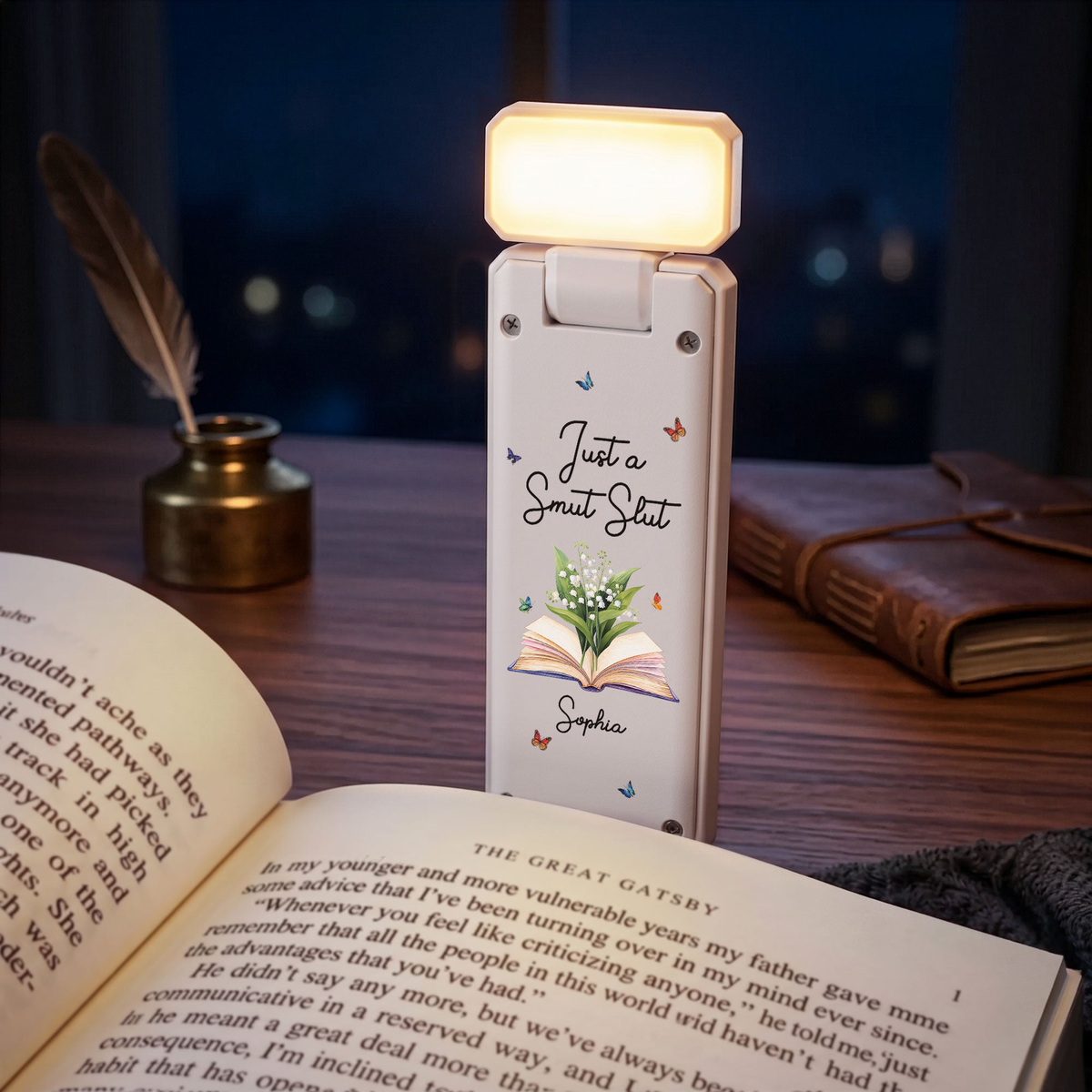 Spread Those Pages Like A Good Girl For Book Lovers, Bookworms - Personalized Reading Lamp