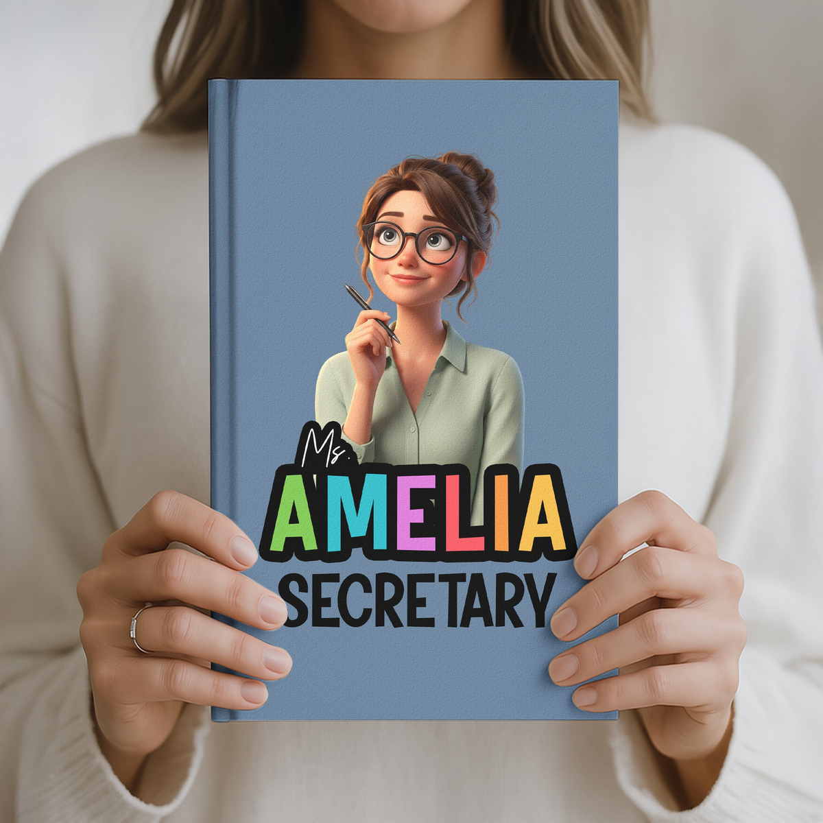 Teacher Cartoon Version - Personalized Journal