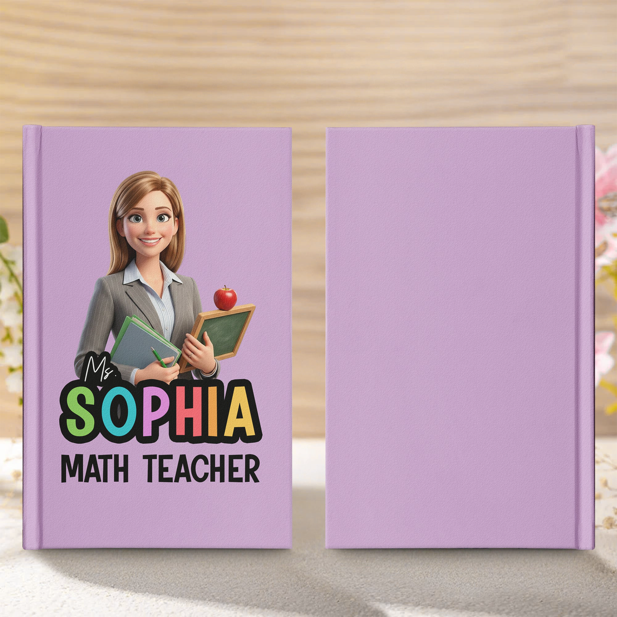 Teacher Cartoon Version - Personalized Journal