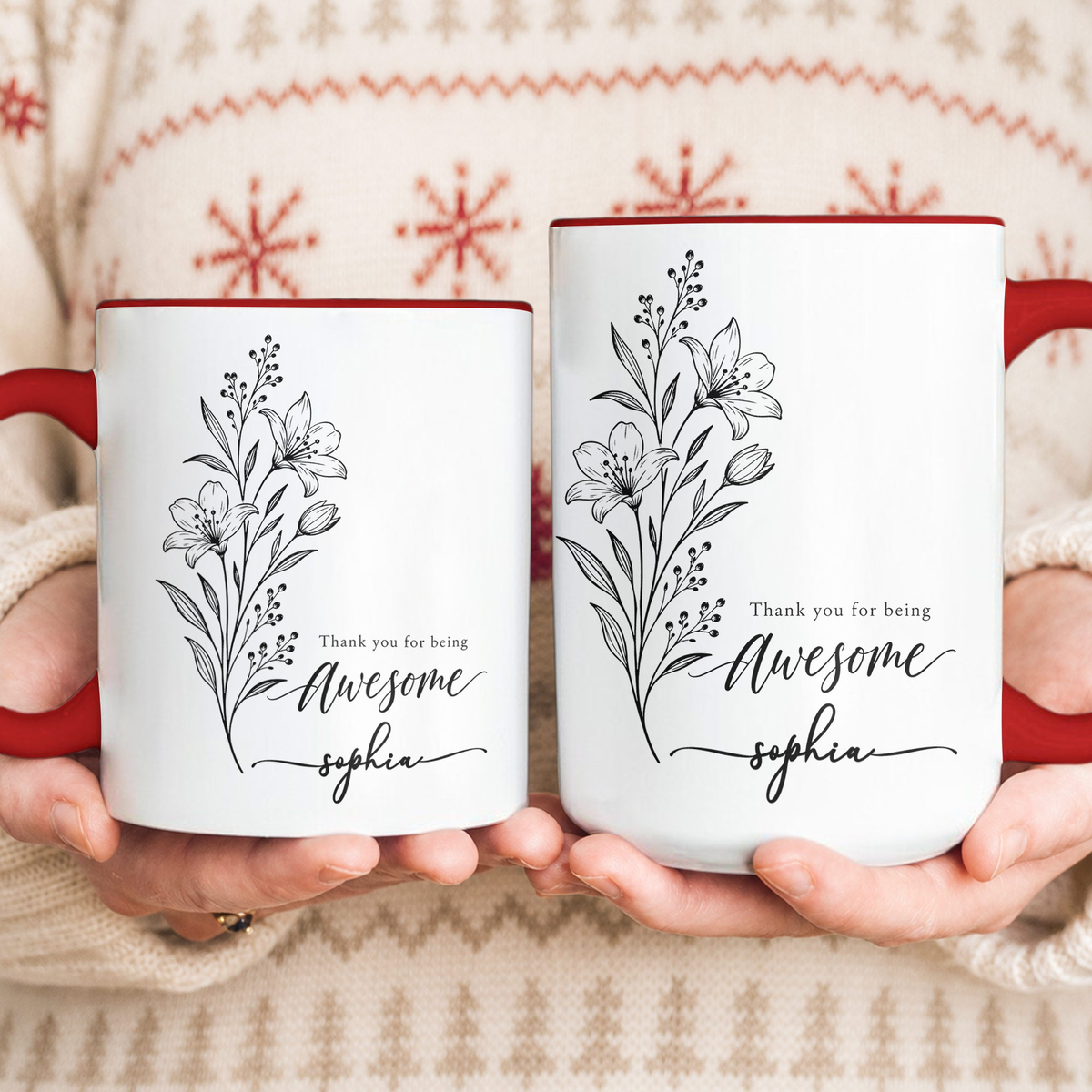 Thank You For Being Awesome Coworkers Employee Appreciation Gift Bulk - Personalized Mug