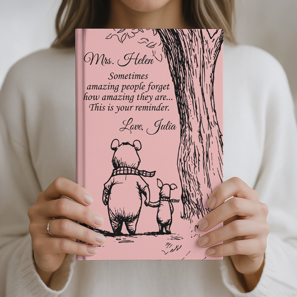 Thank You Gifts For Boss, Teacher, Coworker, Mentor - Personalized Journal