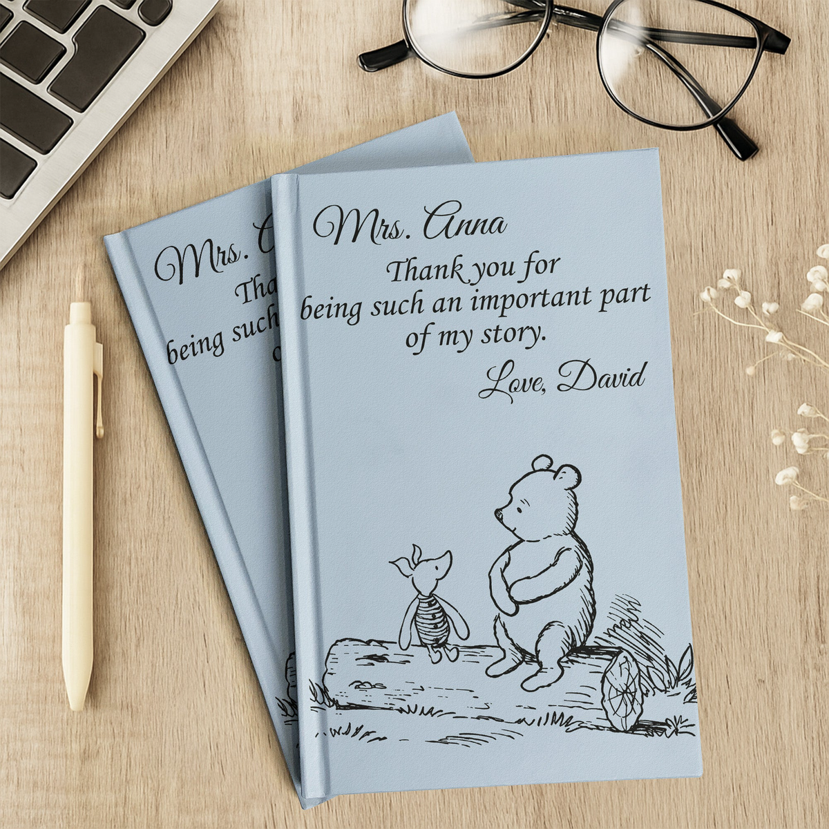 Thank You Gifts For Boss, Teacher, Coworker, Mentor - Personalized Journal