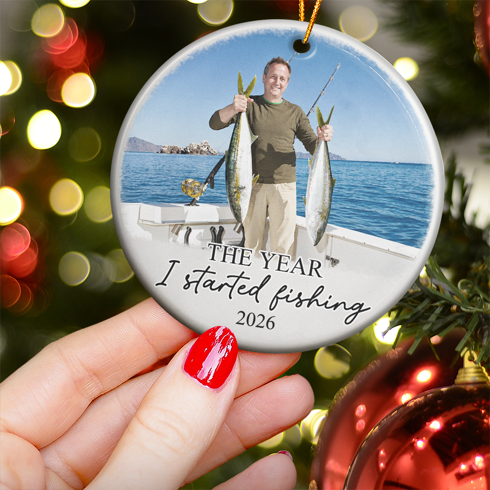 The Year With My Fishing Memories - Personalized Ornament