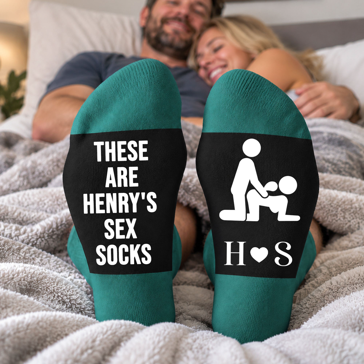 These Are My Sex Socks Funny Naughty Novelty Couples Matching - Personalized Socks