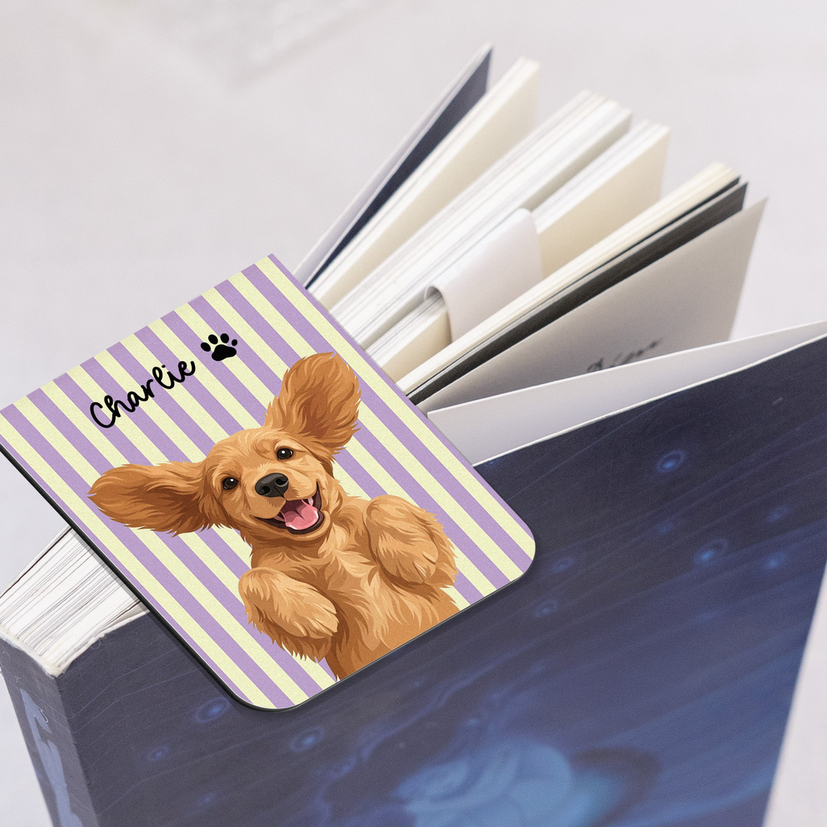 Turn Pet's Photo Into Artwork - For Dog Mom, Cat Mom - Personalized Bookmark
