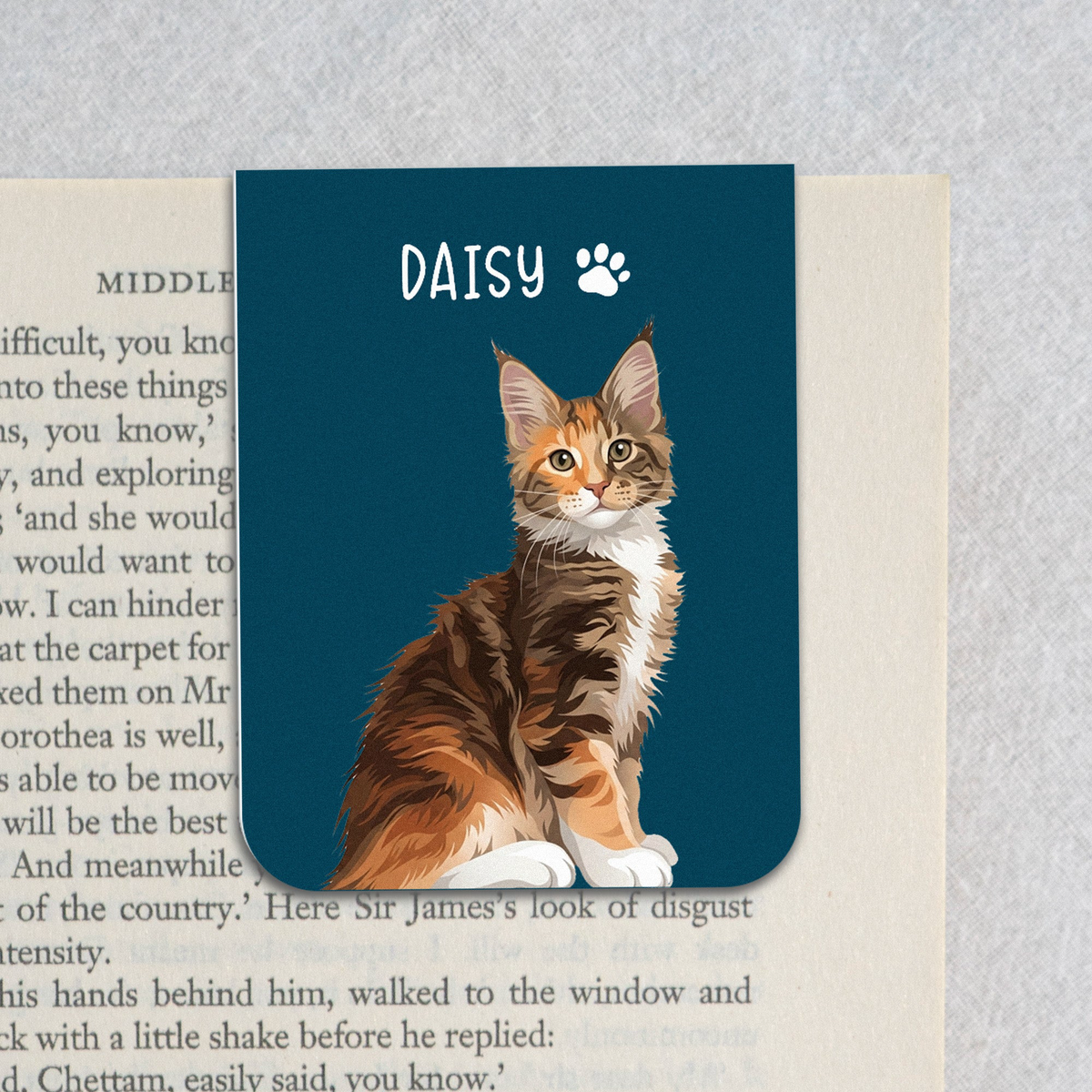 Turn Pet's Photo Into Artwork - For Dog Mom, Cat Mom - Personalized Bookmark