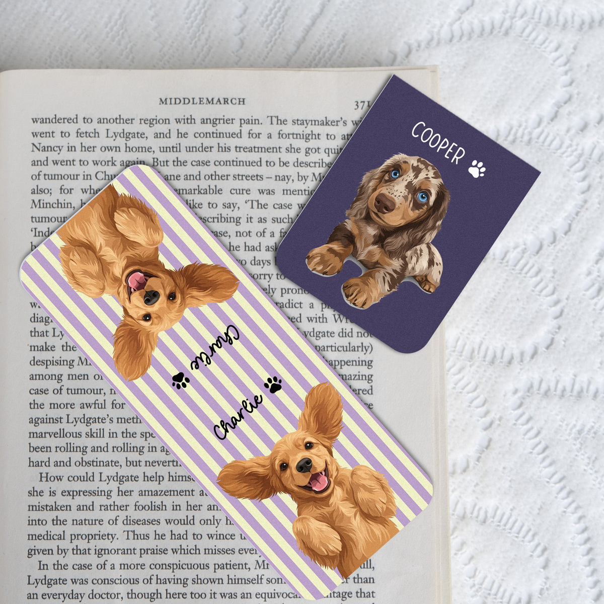 Turn Pet's Photo Into Artwork - For Dog Mom, Cat Mom - Personalized Bookmark