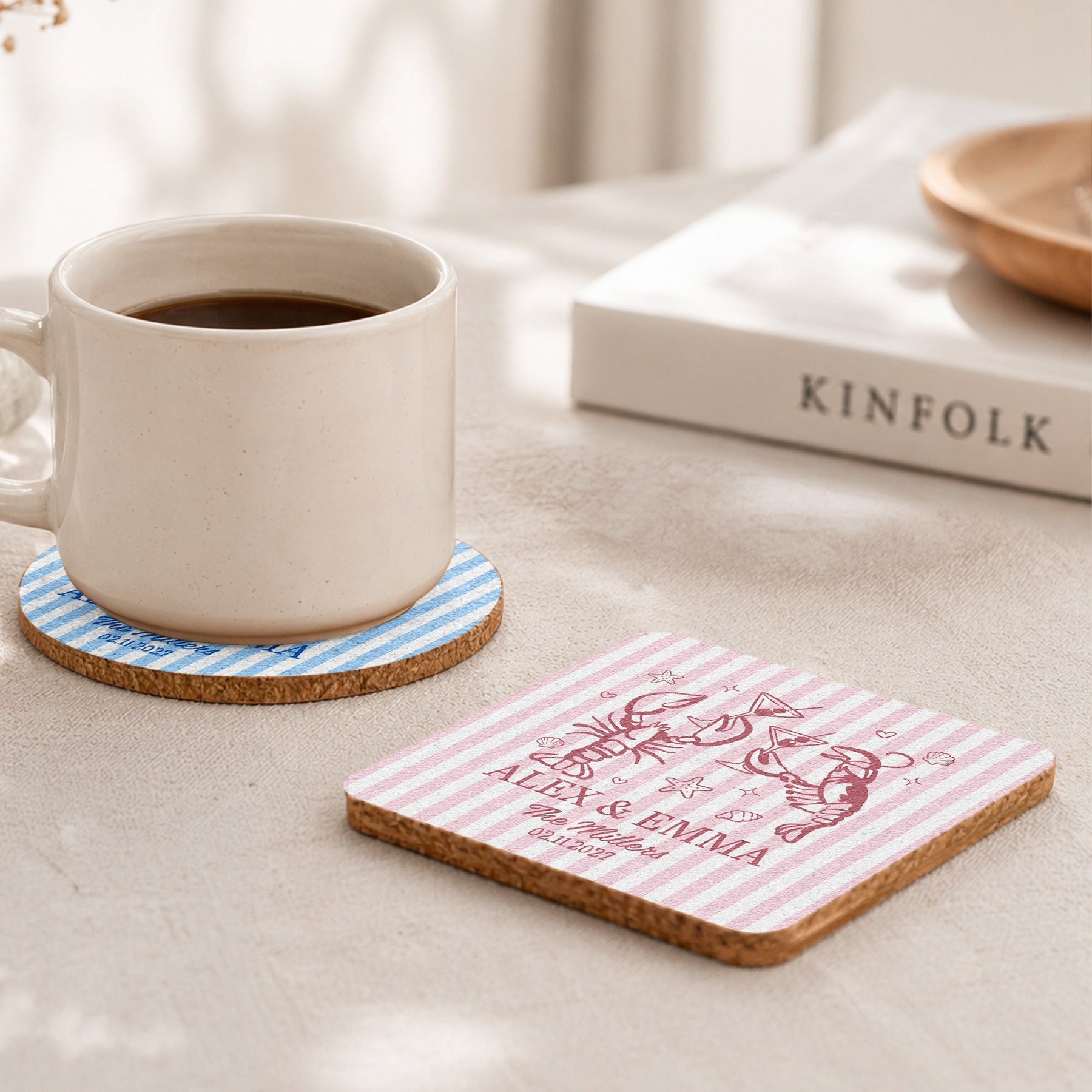 Wedding Decorations & Favors Custom Couple's Names New Version - Personalized Coasters